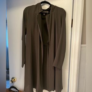 Army green chiffon jacket size L